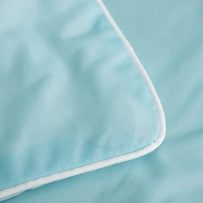 Air Condition Sommer Komforter — Ren Farge Is Silke Kjøleteppe, Lett & Glatt Twin/King Størrelse Quilt | Luvikno