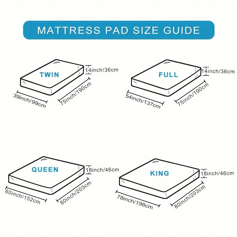Ultimate Cooling Mattress Pad – Premium Quilted Pillow Top, Luxuriously Fluffy and Ultra-Breathable with Secure 14-18 Deep Pocket Cover – Enhanced Sleep Comfort, 1pc | Luvikno
