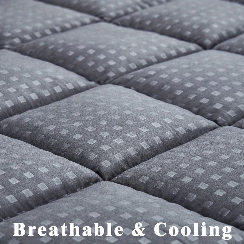 Ultimate Cooling Mattress Pad – Premium Quilted Pillow Top, Luxuriously Fluffy and Ultra-Breathable with Secure 14-18 Deep Pocket Cover – Enhanced Sleep Comfort, 1pc | Luvikno