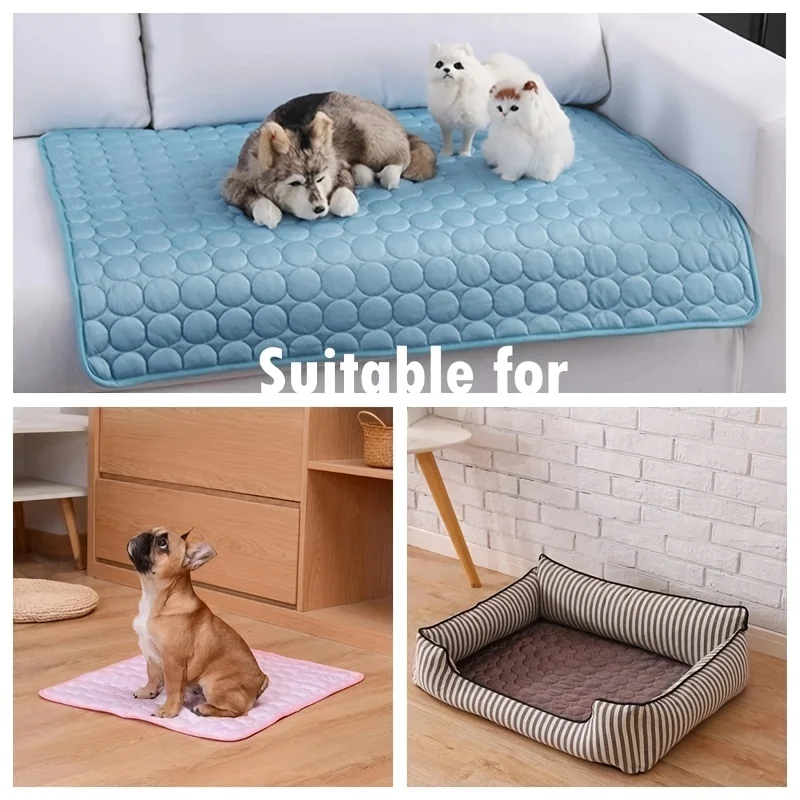 Ekstra stor hundekjølematte | Sommer kjæledyrseng for små og store hunder | Holdbar teppe for katter og sofa beskyttelse - Ispute teppe | Luvikno