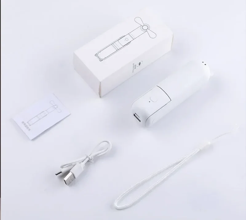 Bærbar mini håndholdt USB-vifte – Oppladbar sammenleggbar lommevifte med batteri, kjølevifte og strømbank-funksjon | Luvikno
