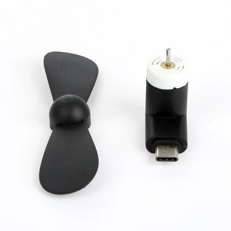 Kreativ Mini Bærbar Mikro USB Vifte - 5V 1W Mobiltelefon USB Gadget Vifter Tester for Type-C USB-C Kjølevifte | Luvikno