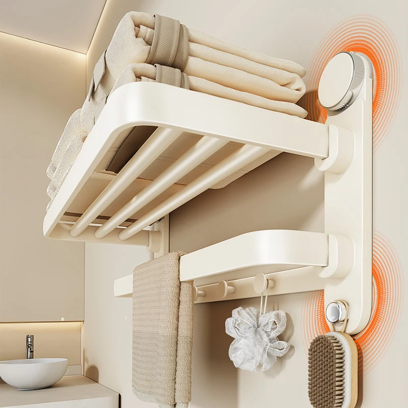 Suction Cup Towel Holder, 2–4 Pieces, No Drilling