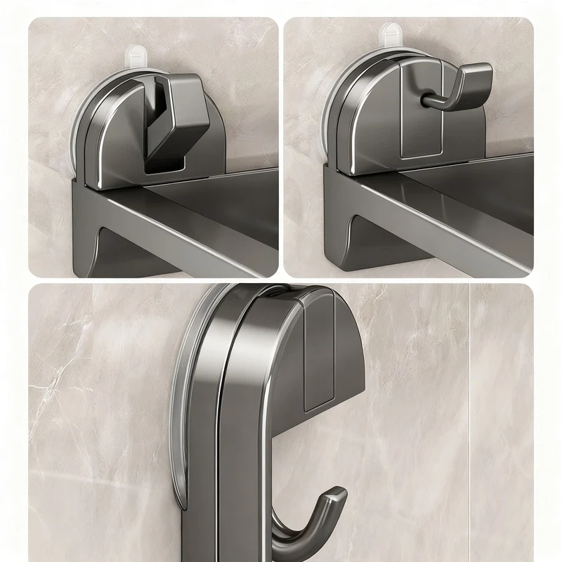 Suction Cup Bathtub Shelf made of Aluminum