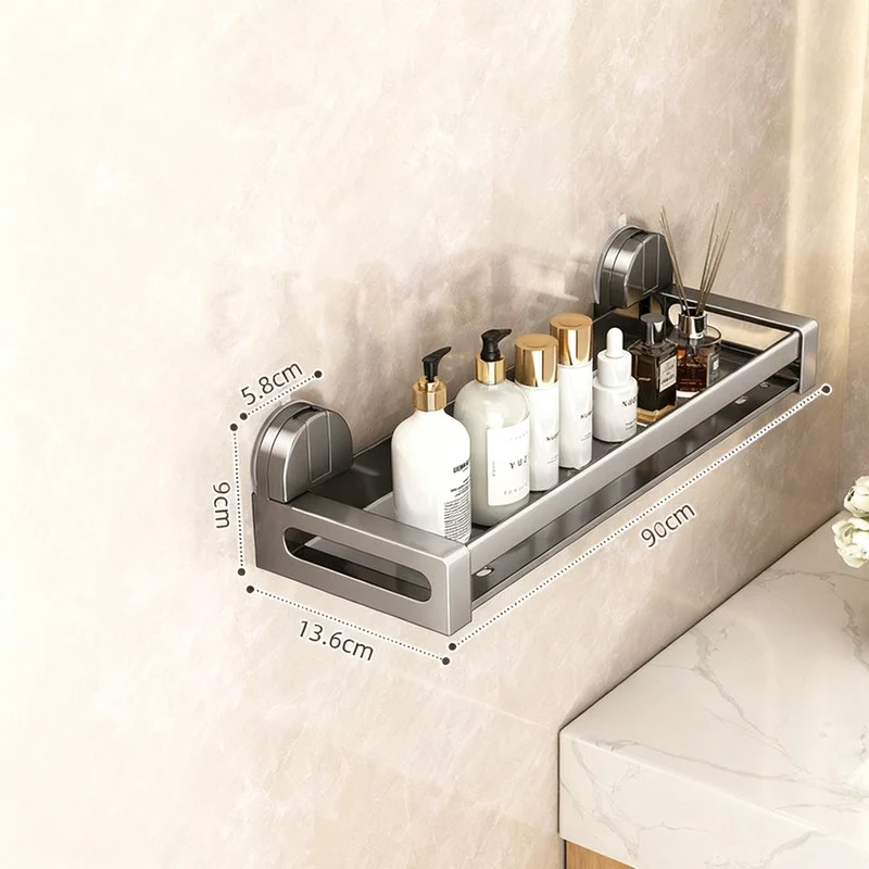 Suction Cup Bathtub Shelf made of Aluminum