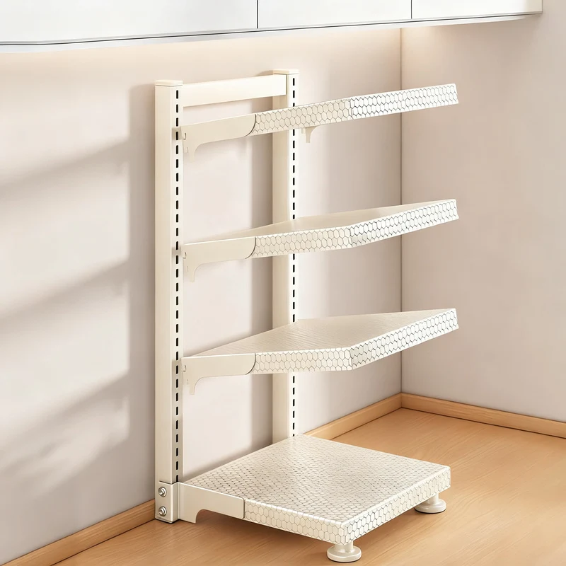 Multi-tier pot rack made of carbon steel