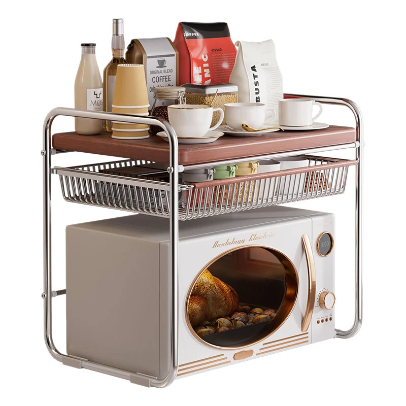 Carbon steel kitchen shelf, extendable