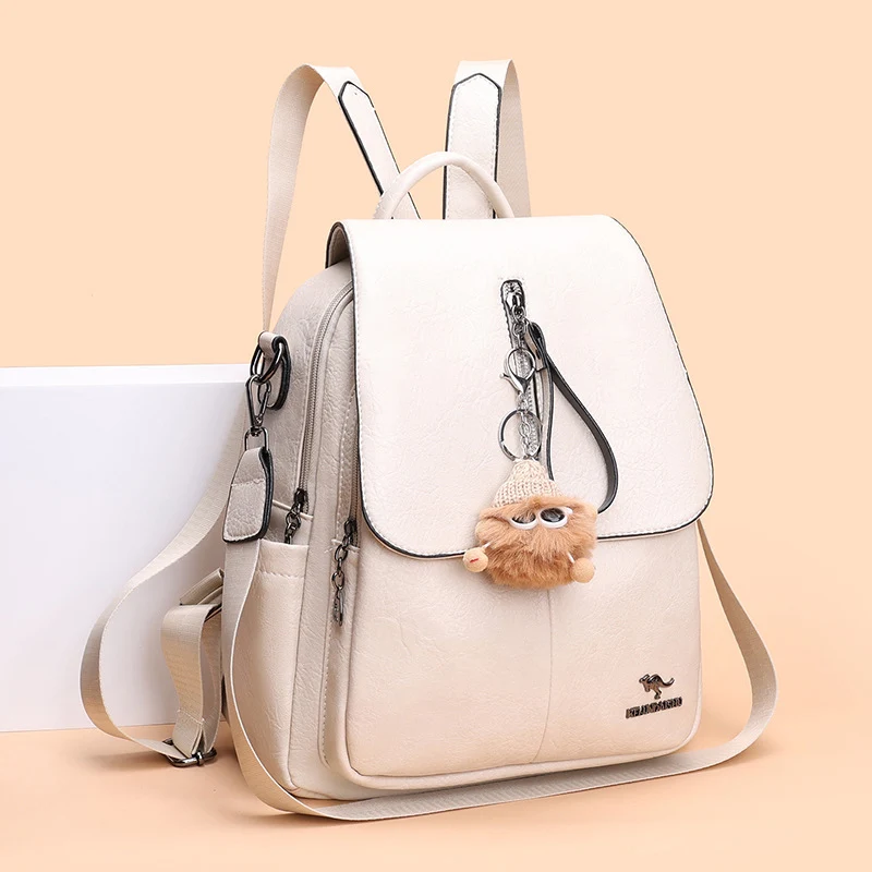 Stylish Multi-Function Leather Backpack Stornfield