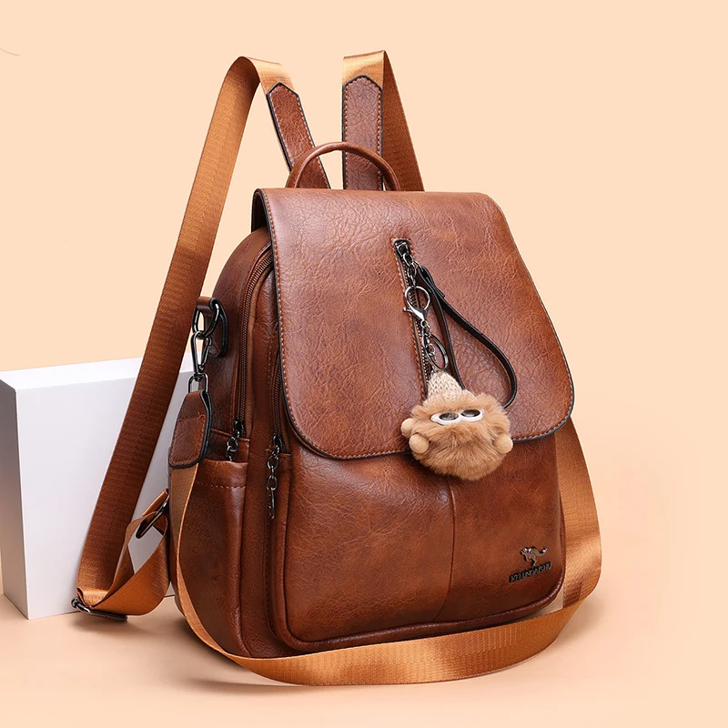 Stylish Multi-Function Leather Backpack Stornfield