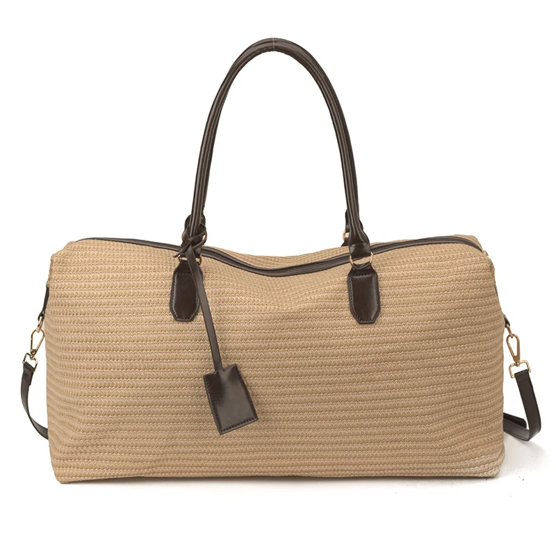 Spacious Woven Weekend Travel Tote Stornfield
