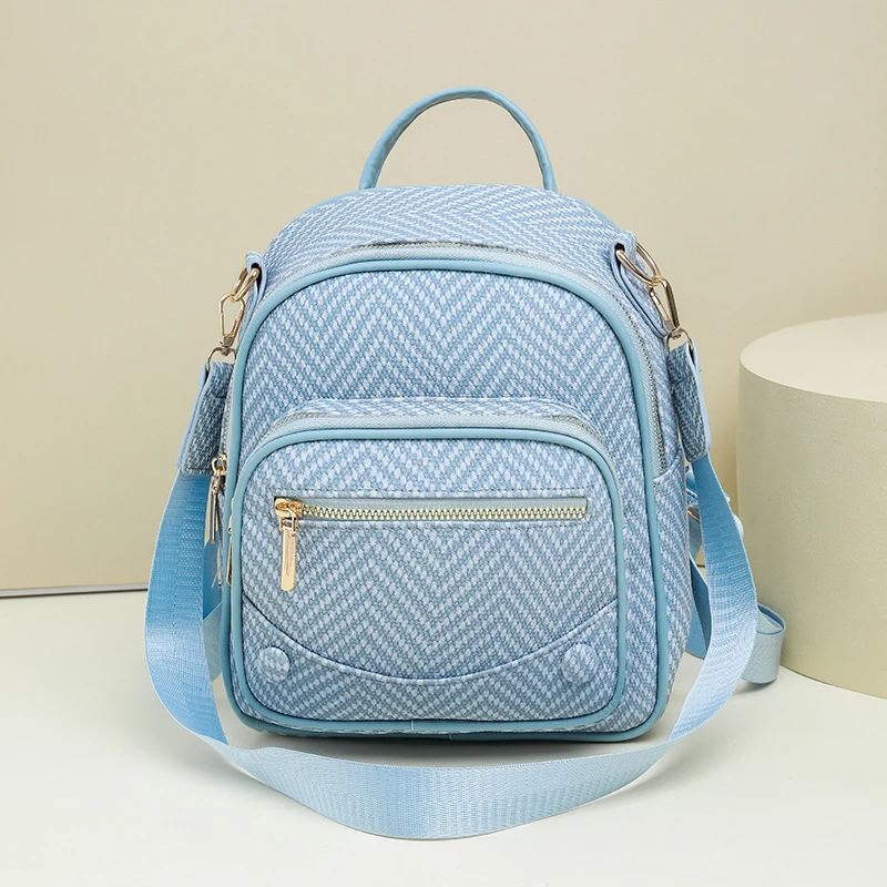 Multi-Functional Herringbone Pattern Backpack Stornfield