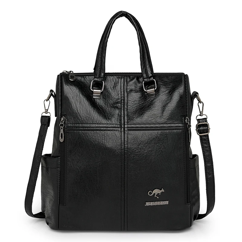 Multi-Functional Faux Leather Handbag Stornfield