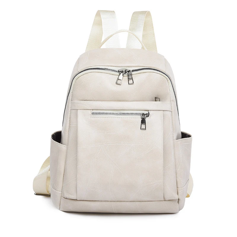 Luxurious Multi-Compartment Leather Backpack Stornfield
