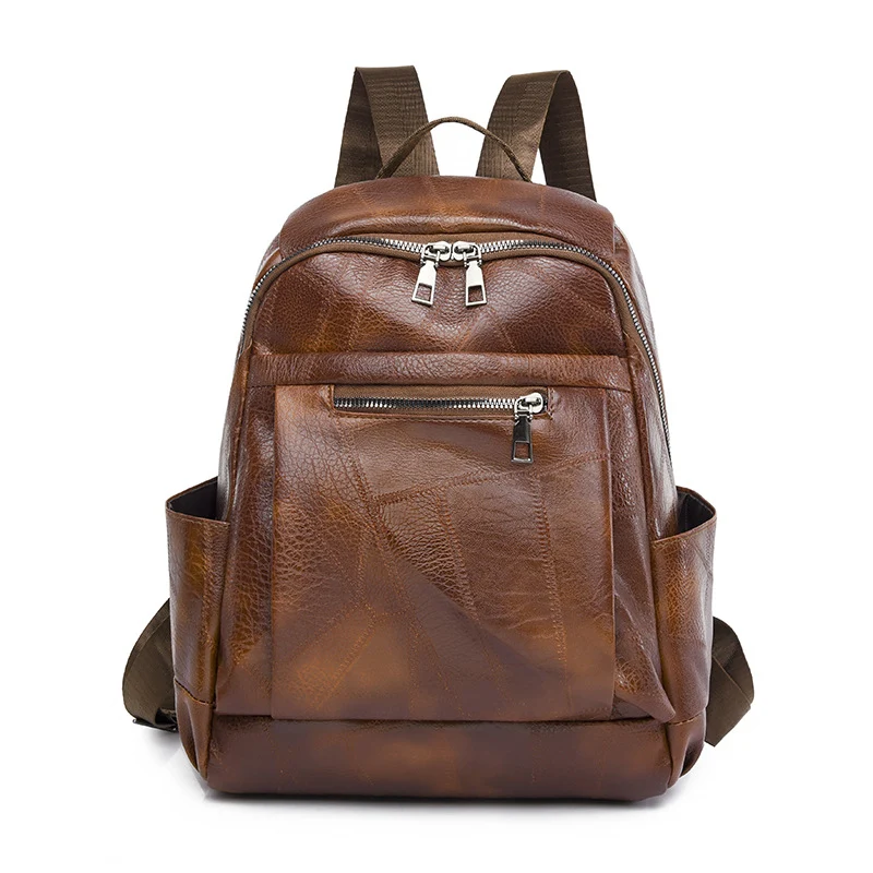 Luxurious Multi-Compartment Leather Backpack Stornfield