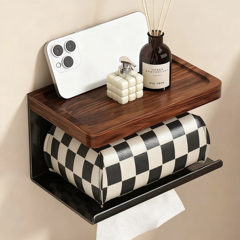 Wall-mounted paper towel holder, stainless steel