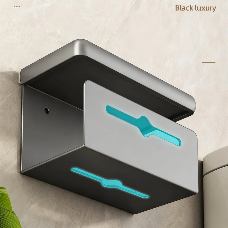 Wall-mounted paper towel holder made of aluminum