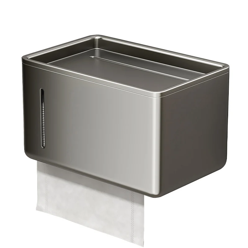 Toilet paper holder, wall mount, aluminum
