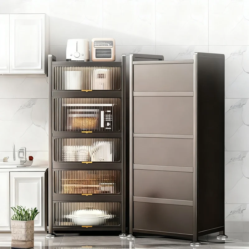 Narrow kitchen stand shelf, movable or fixed