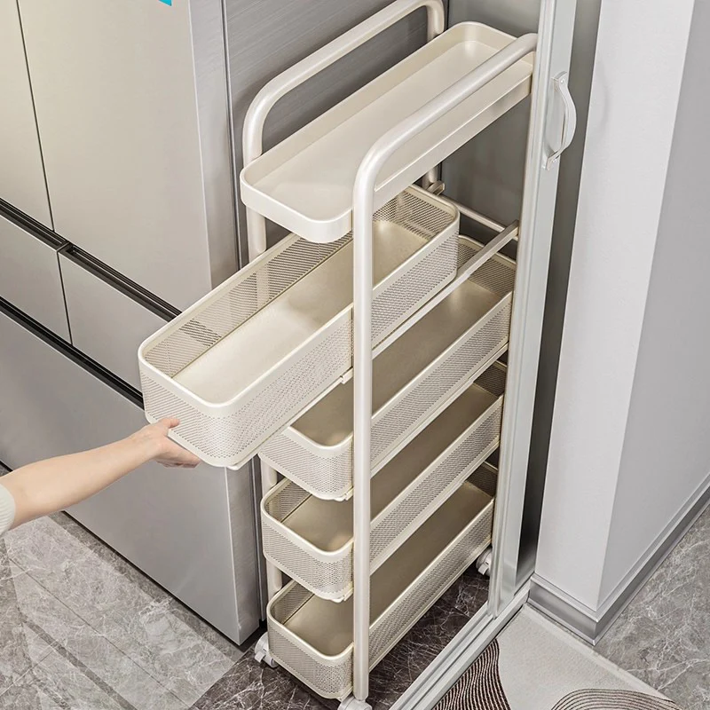Narrow drawer organizer for kitchen and bathroom