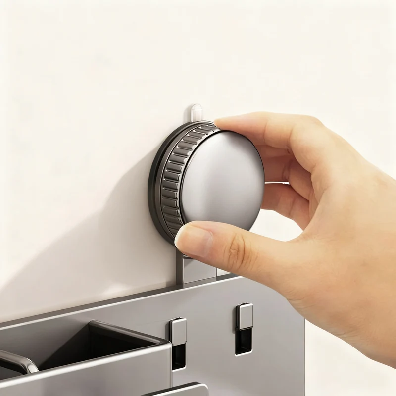 Suction cup toothbrush and hair dryer holder, wall-mounted