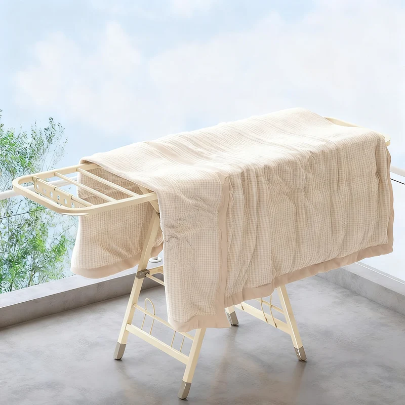 Foldable drying rack made of carbon steel