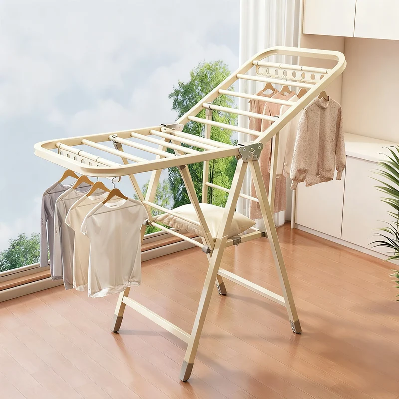 Foldable drying rack made of carbon steel