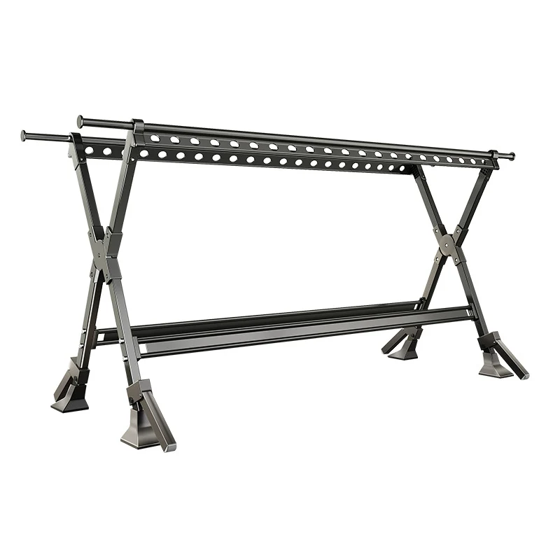 Foldable drying rack made of aluminum, 1.36–2.5 m