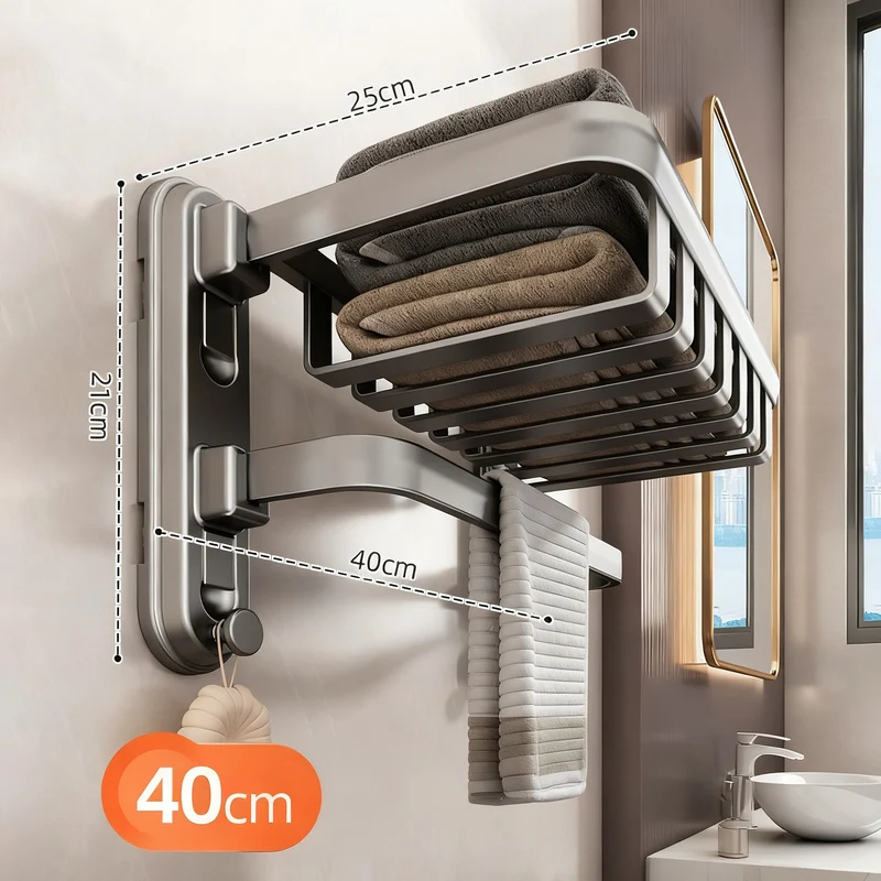 Towel holder with suction cup for the bathroom