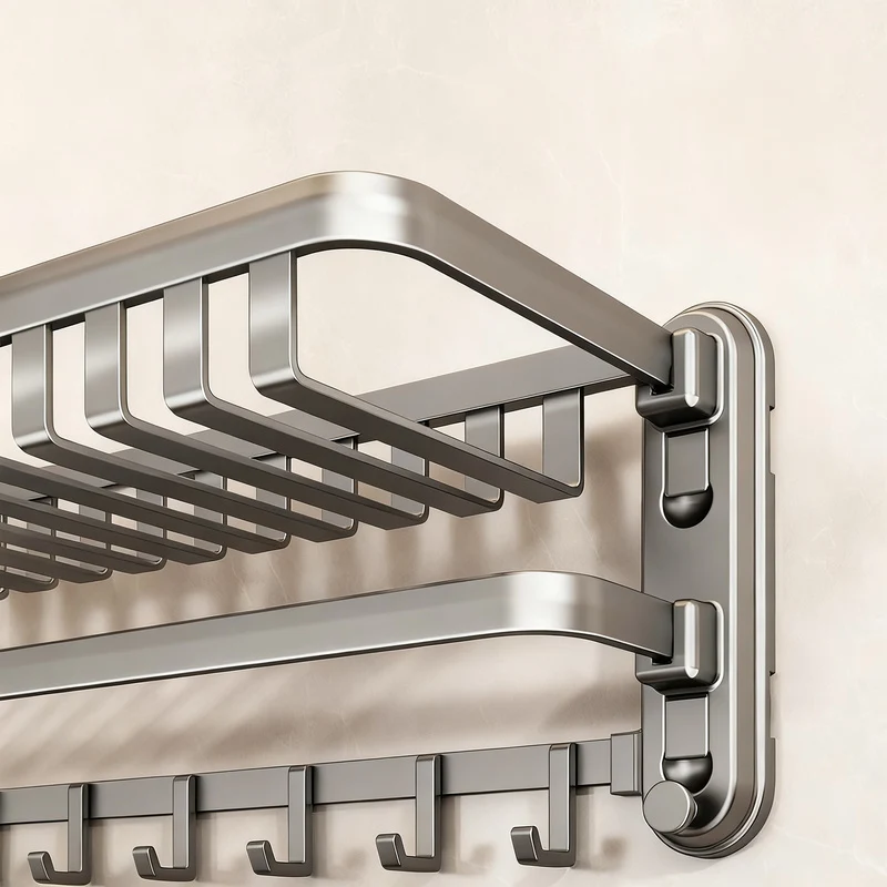 Towel holder with suction cup for bathroom