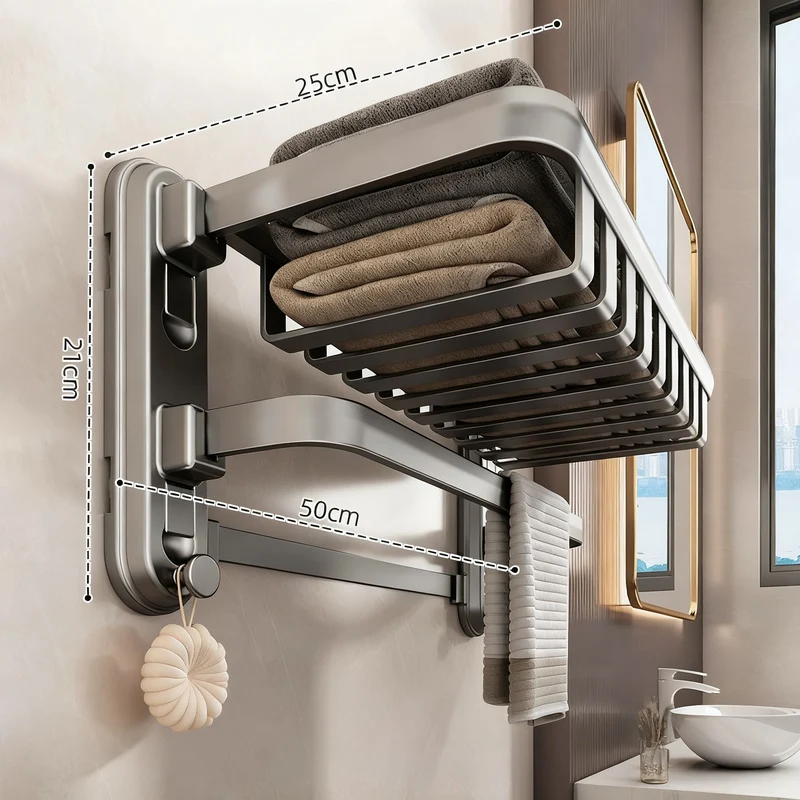 Towel holder with suction cup for bathroom