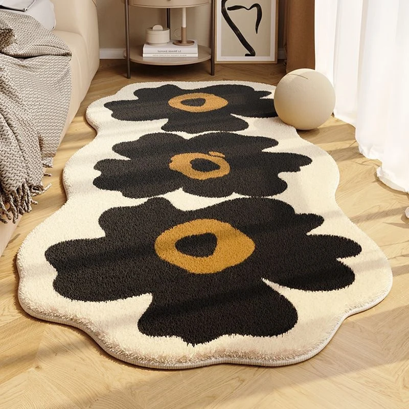 Süßer blumenförmiger Teppich