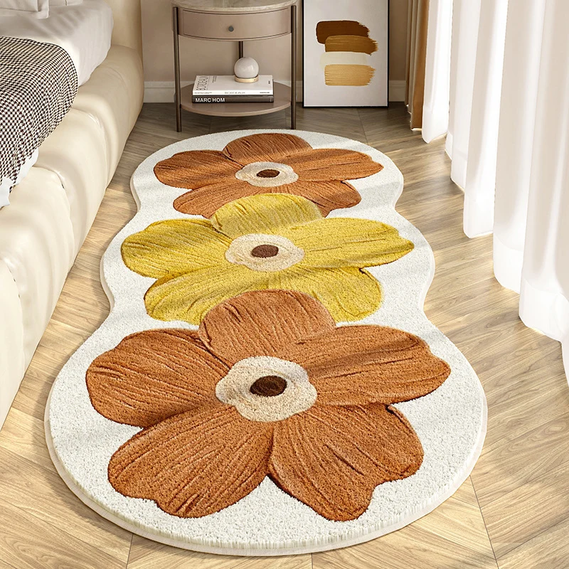 Süßer blumenförmiger Teppich