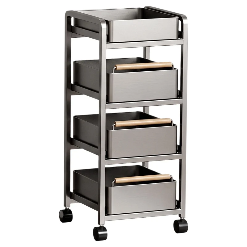 Mobile kitchen rack for vegetables and spices