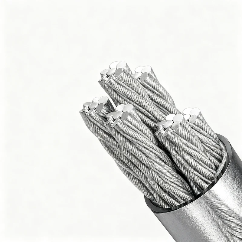 Expandable clothesline made of steel cable, invisible