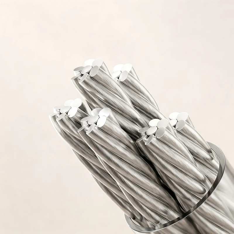 Telescopic clothesline made of steel rope