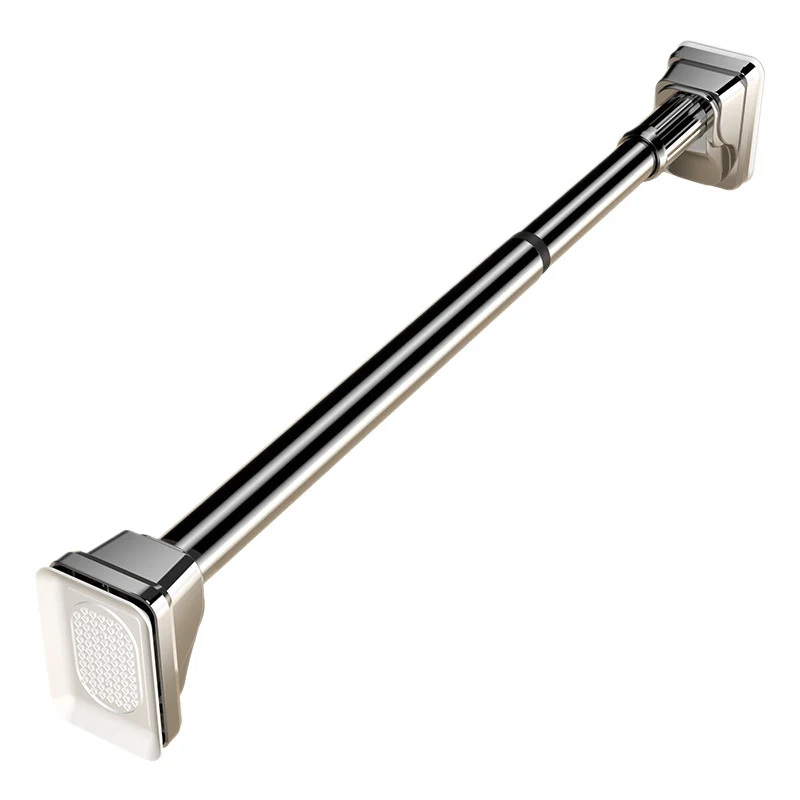 Telescopic stainless steel tension rod without drilling