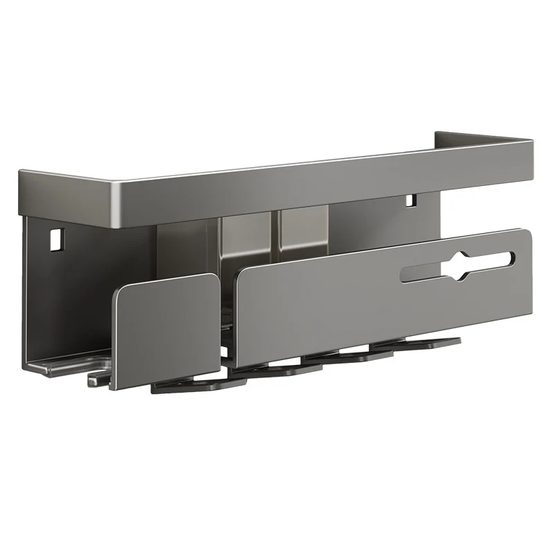 Aluminum bathroom shelf, 4-in-1, for 2–4 people