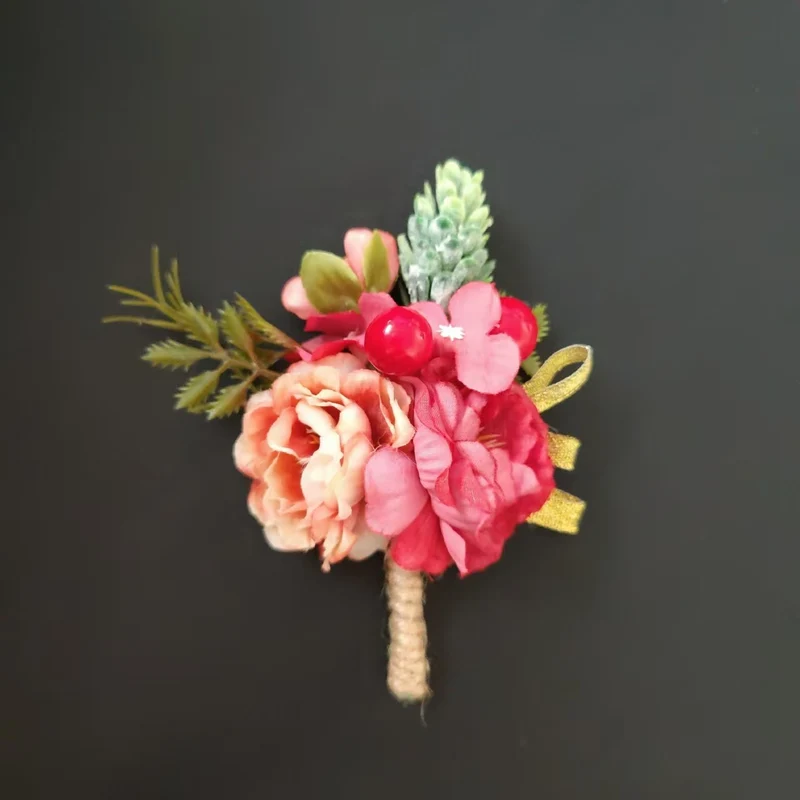 Lifelike Floral Corsage