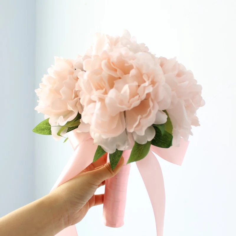 Lifelike Floral Bouquet with Silk Flowers