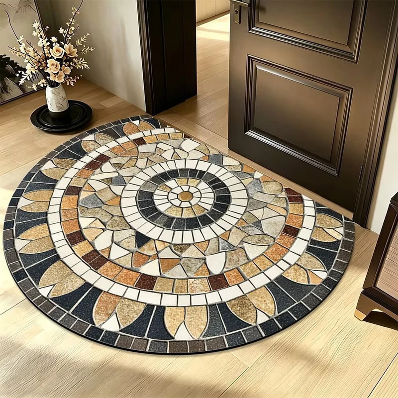 Künstlerischer Mosaikrunde Teppich