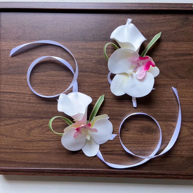 Elegant Orchid Floral Corsage