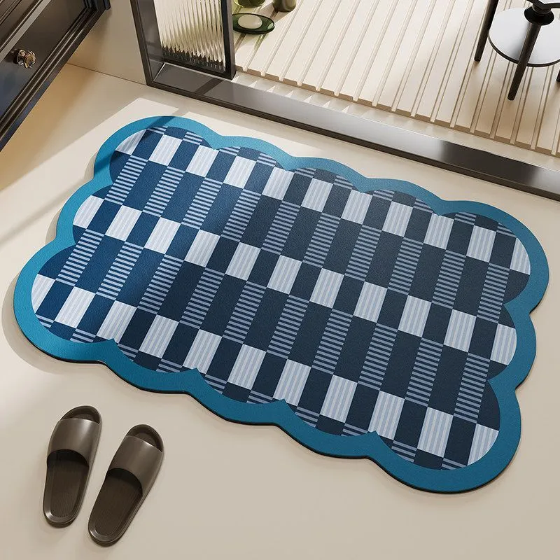 Artistic Cloud-Shaped Area Mat