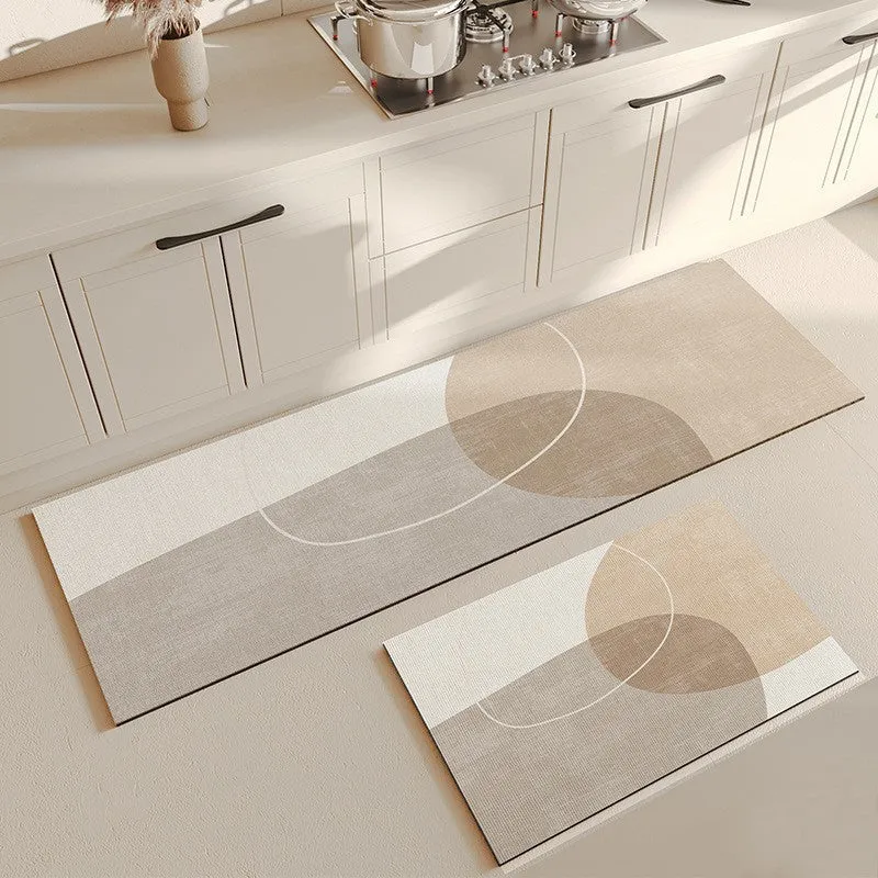 Abstract Geometric Kitchen Runner Mat