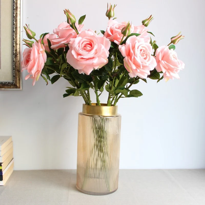 Realistic Floral Stem Rose