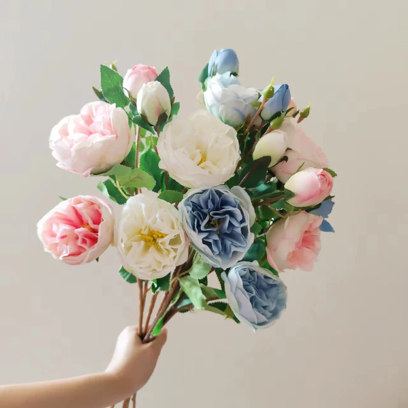 Realistic Floral Peony Stem