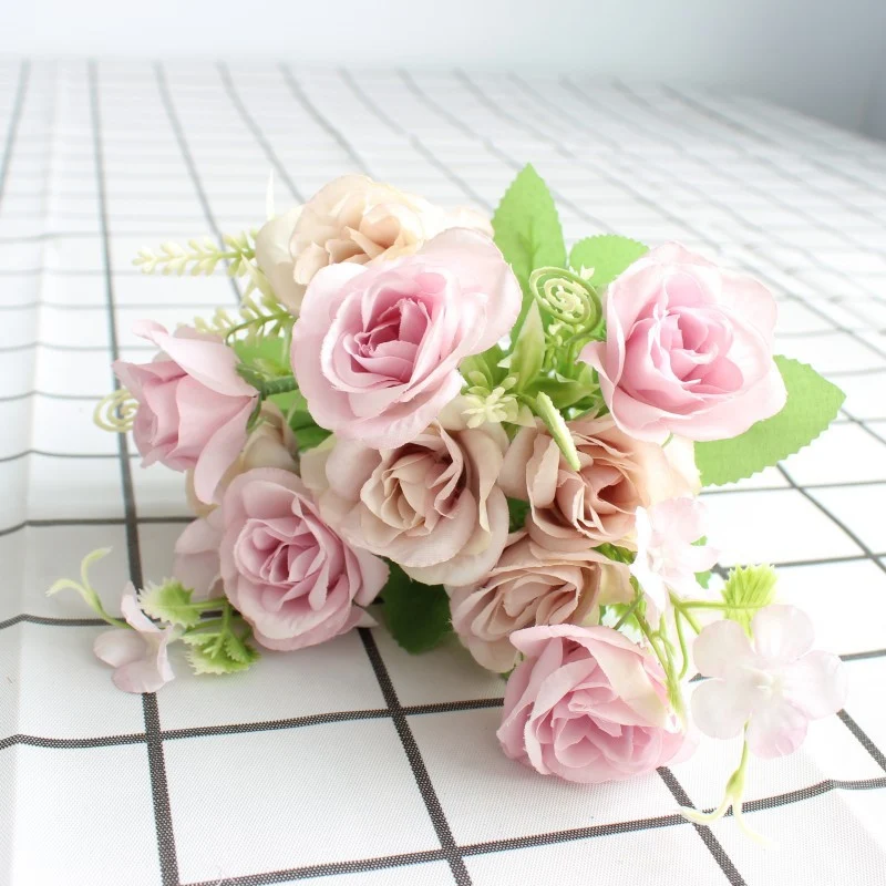 Realistic Floral Bouquet with Lifelike Roses
