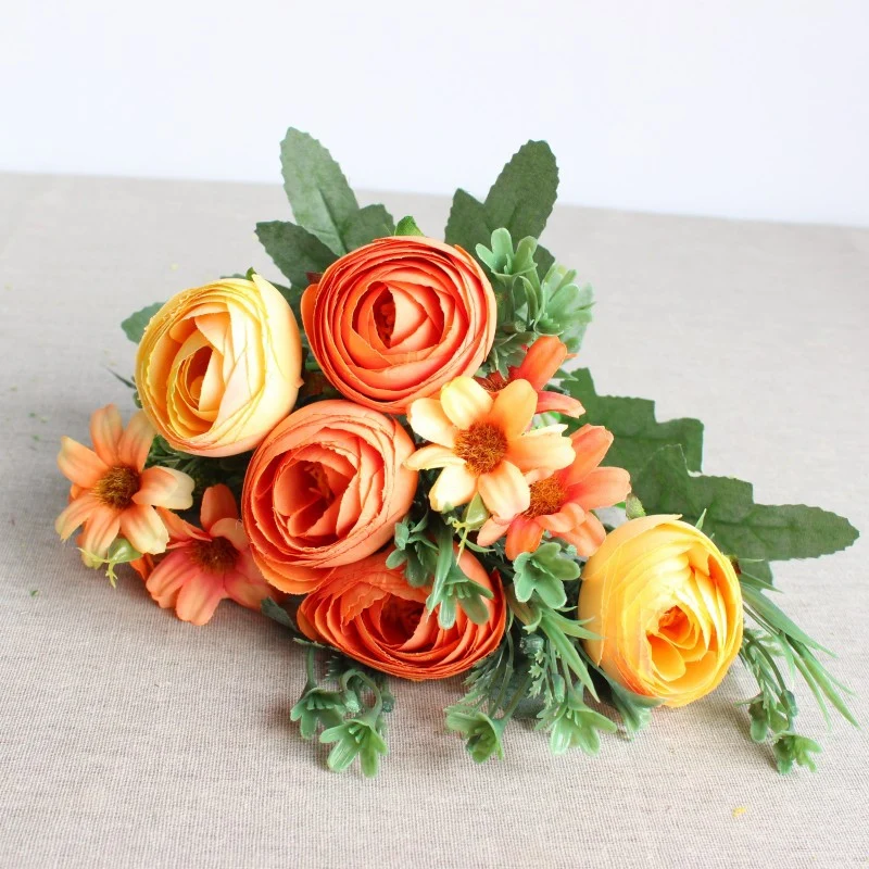 Realistic Faux Flower Bouquet