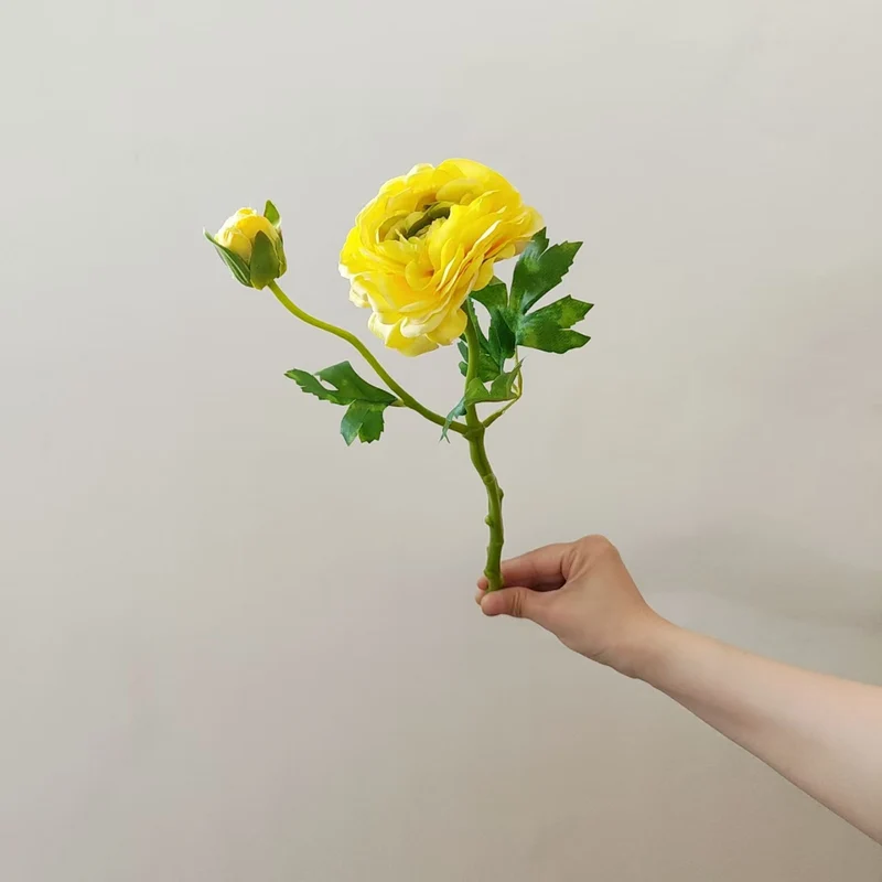 Premium Realistic Garden Rose Stem