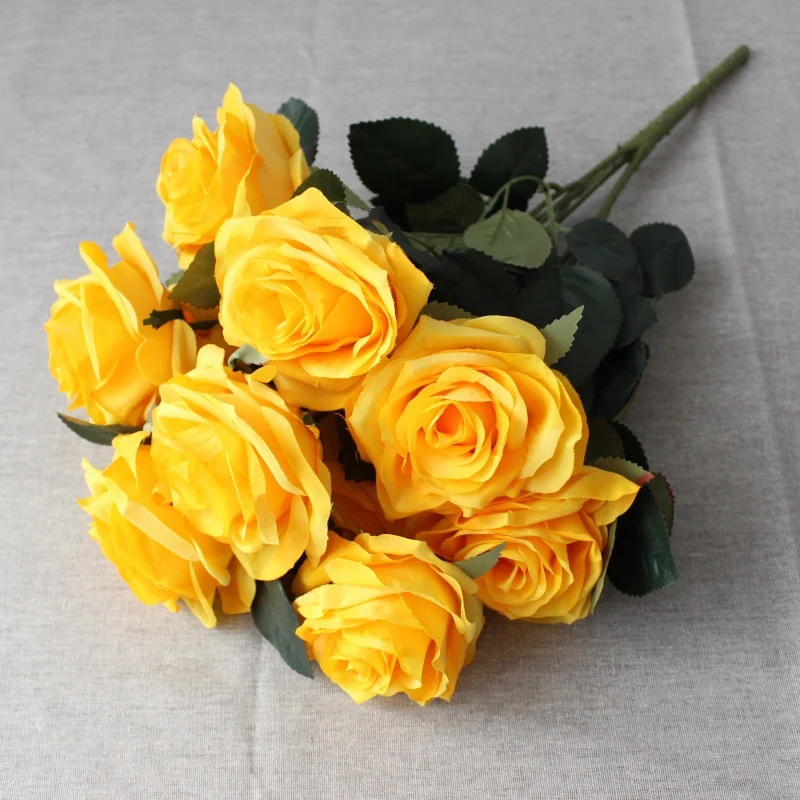 Premium Lifesize Artificial Rose Bouquet