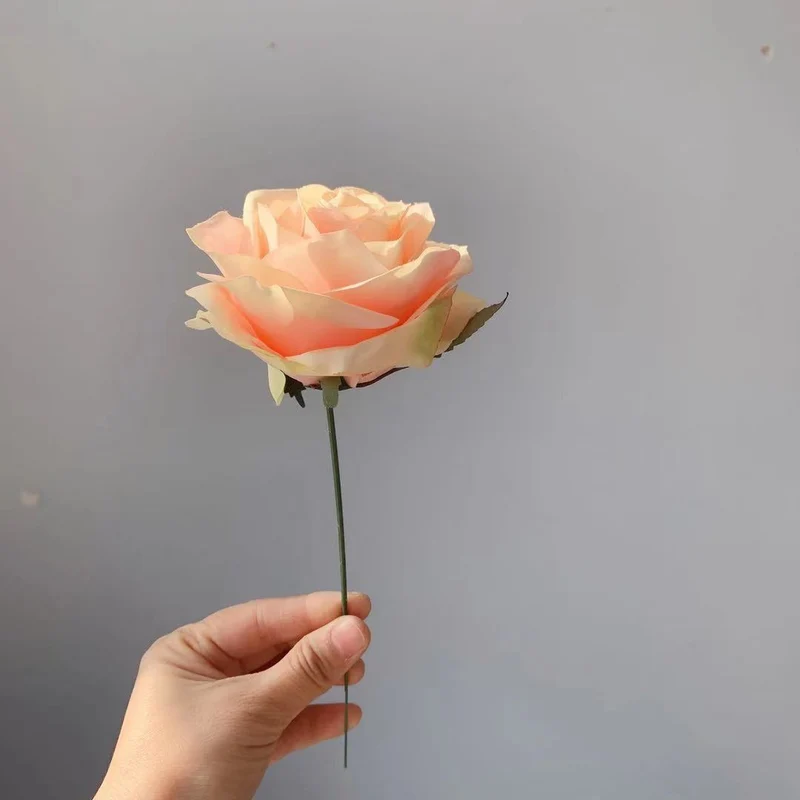 Realistic Silk Rose Stem